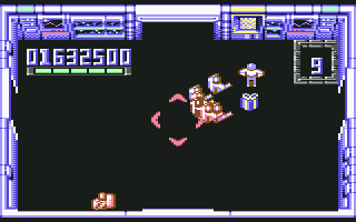 Smash T.V. (Commodore 64) screenshot: Buffalo Herd