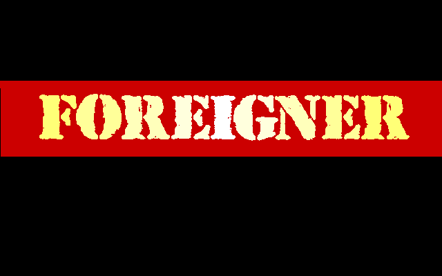 Foreigner (PC-98) screenshot: Title screen