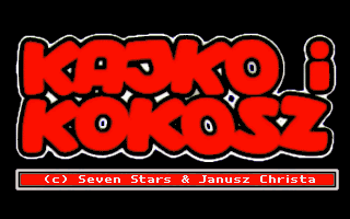 Kajko i Kokosz (DOS) screenshot: Title screen