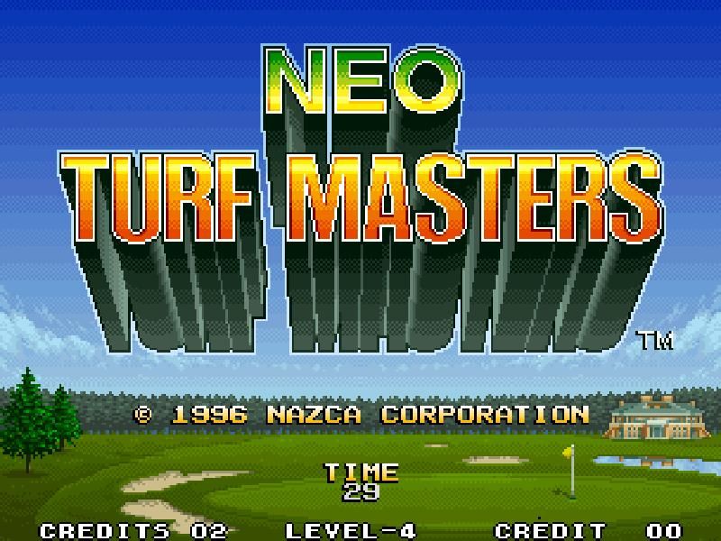 Neo Turf Masters (Windows) screenshot: Title screen