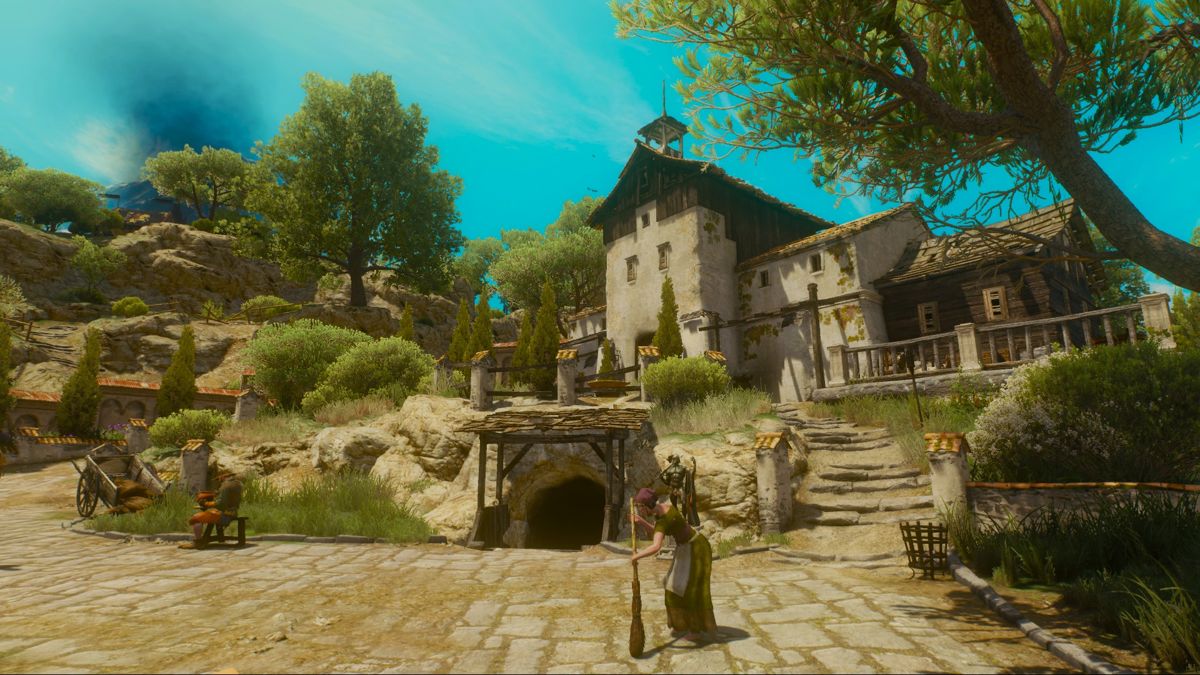 The Witcher 3: Wild Hunt - Blood and Wine (Windows) screenshot: Corvo Bianco, Geralt new home