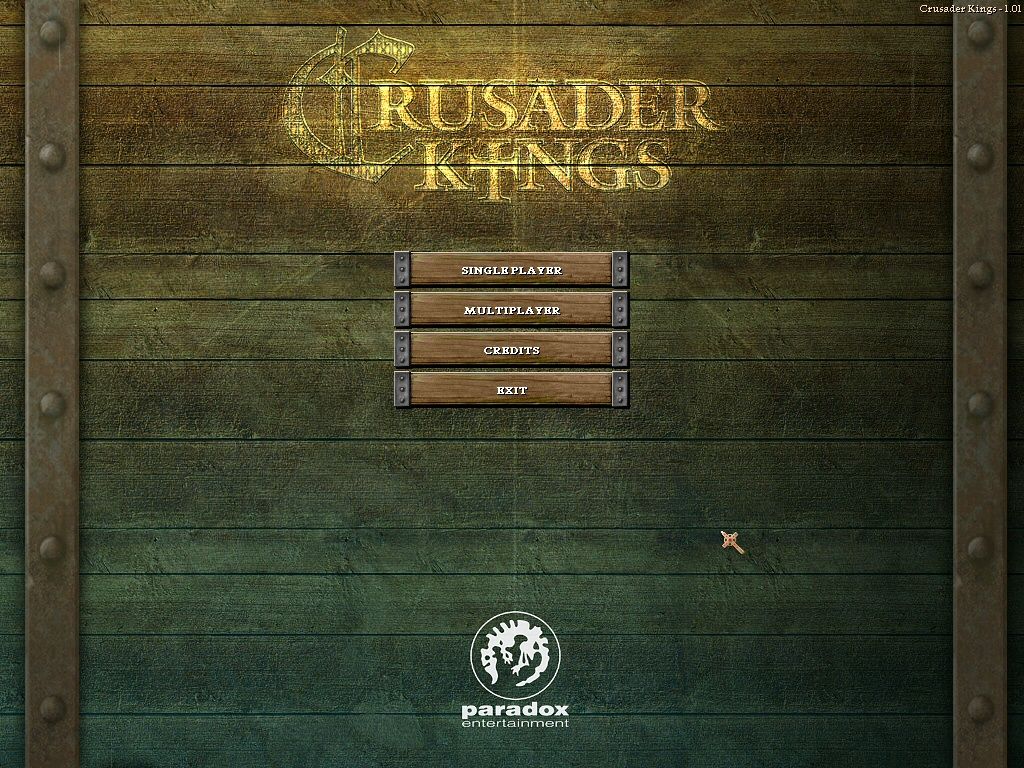 Crusader Kings (Windows) screenshot: Start screen
