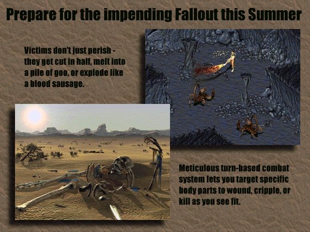 Fallout (Demo Version) (Windows) screenshot: Advertisement
