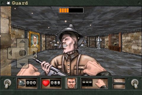 Wolfenstein RPG (iPhone) screenshot: In your face Nazi!