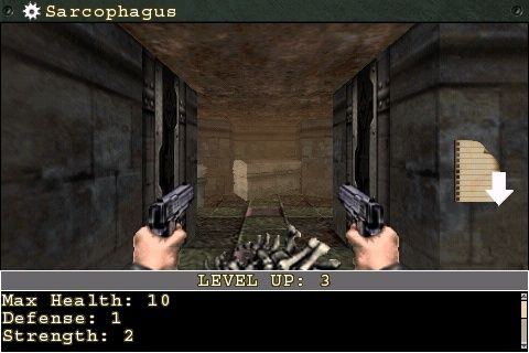 Wolfenstein RPG (iPhone) screenshot: Gained a level up.