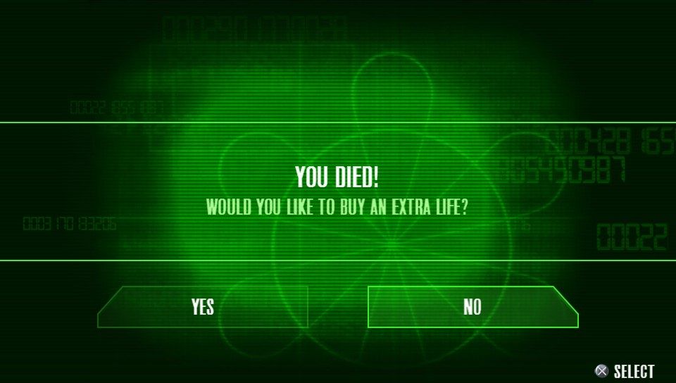 Alien Breed (PS Vita) screenshot: You died!