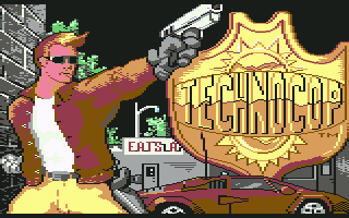Techno Cop (Commodore 64) screenshot: "Technocop" Title
