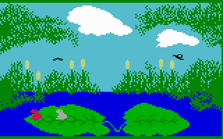 Frog Bog (Intellivision) screenshot: Beginning a game