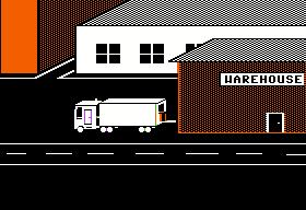 Crosscountry California (Apple II) screenshot: Loading the commodity