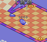 Sonic Labyrinth (Game Gear) screenshot: Sonic Charging up his spin dash to full