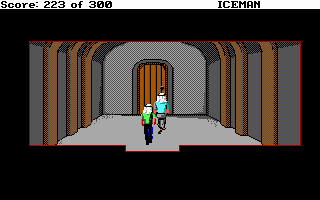 Code-Name: Iceman (DOS) screenshot: Inside the terrorist compound.