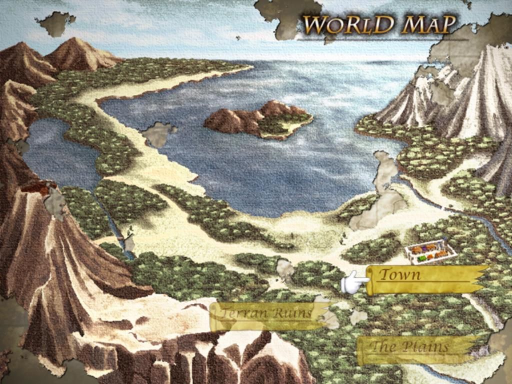 Chantelise: A Tale of Two Sisters (Windows) screenshot: World map