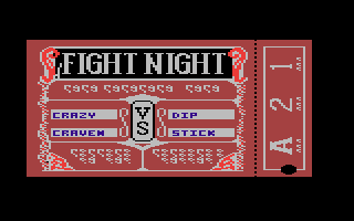 Screenshot Of Fight Night (Atari 7800, 1985) - MobyGames