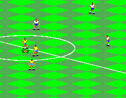 FIFA International Soccer (SEGA Master System) screenshot: On The Field