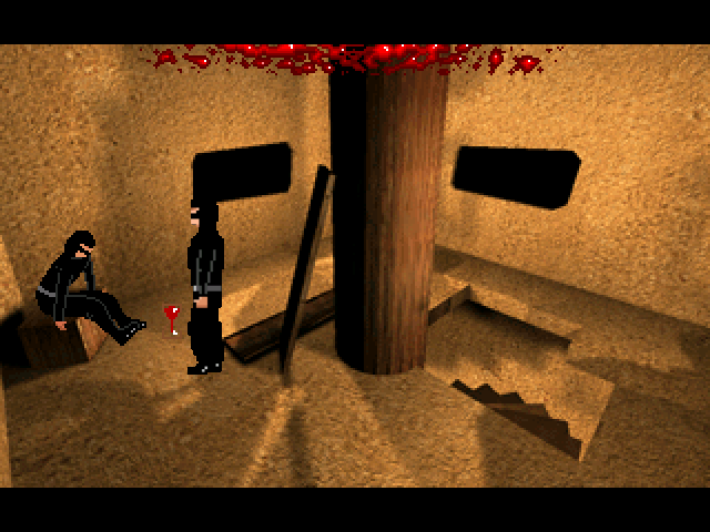 Prodigal (Windows) screenshot: Jacob in disguise meets another cult member