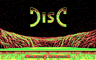 Disc (DOS) screenshot: Title screen (Alternative CGA)