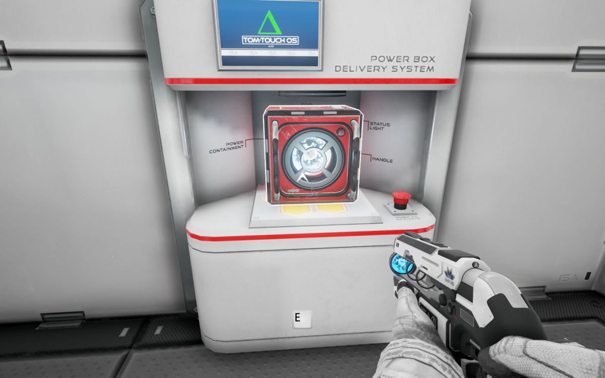 The Turing Test (Windows) screenshot: This station provides a new power box.