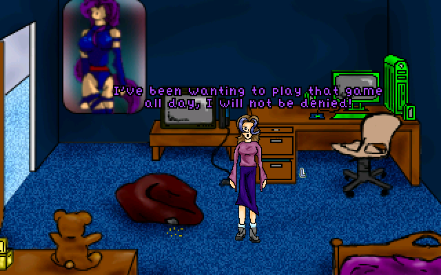 Game Quest (Windows) screenshot: The room of Sako