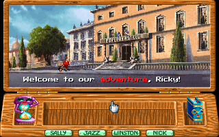 Around the World in 80 Days (DOS) screenshot: The story begins!