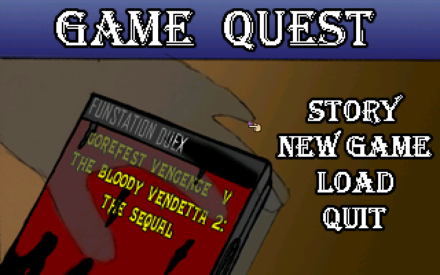 Game Quest (Windows) screenshot: Title screen