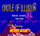 Castle of Illusion starring Mickey Mouse (Game Gear) screenshot: Title