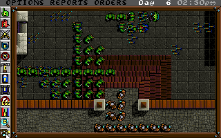 Siege (DOS) screenshot: The Walls Are Breached