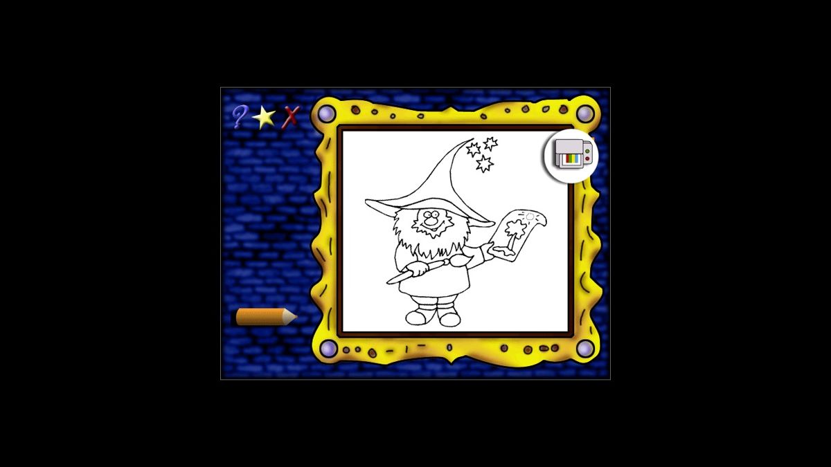 ColorExpress Magic CD-ROM (Windows) screenshot: Coloring book activity