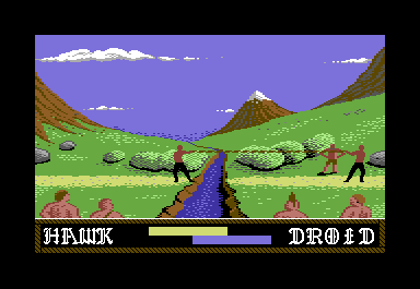 Blood 'n Guts (Commodore 64) screenshot: Tug of War
