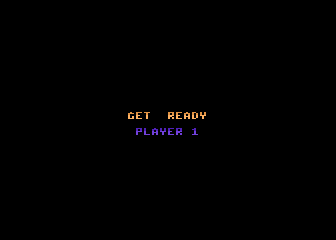 Chuckie Egg (Atari 8-bit) screenshot: Get ready player 1