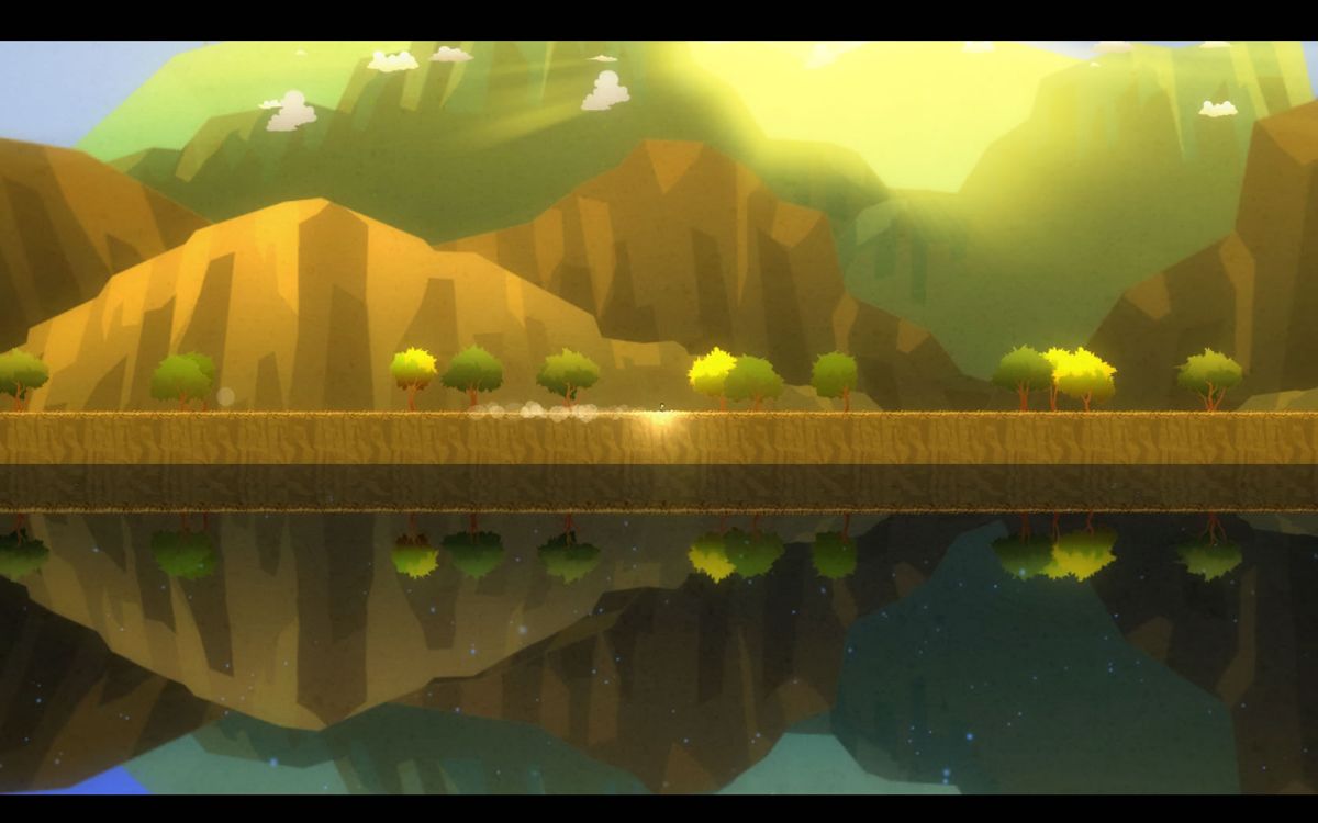 Four Sided Fantasy (Windows) screenshot: Zoomed out view while running.