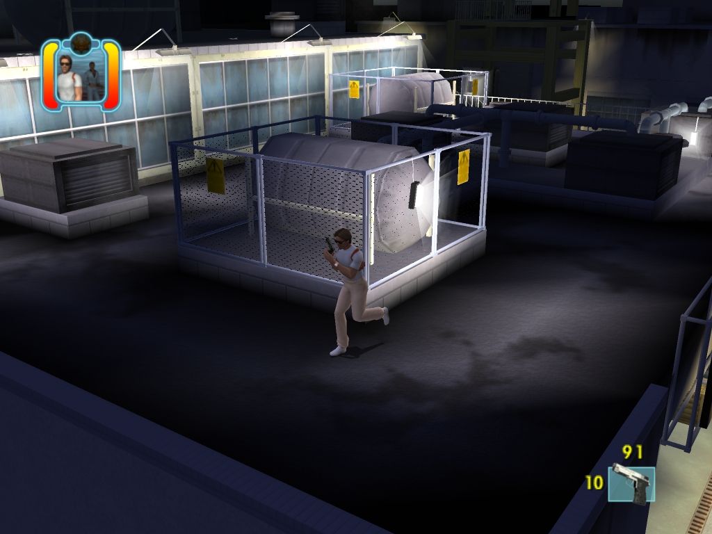 Miami Vice (Windows) screenshot: Sometimes the camera will change its position automatically.