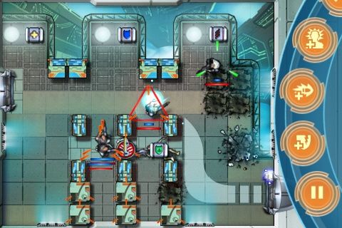 Mass Effect: Galaxy (iPhone) screenshot: Crates - everywhere crates. At least most of them don't explode.