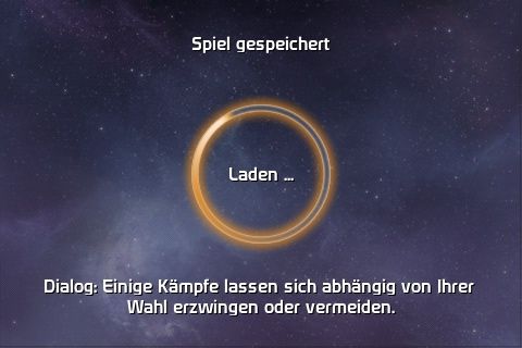 Mass Effect: Galaxy (iPhone) screenshot: Loading Screen