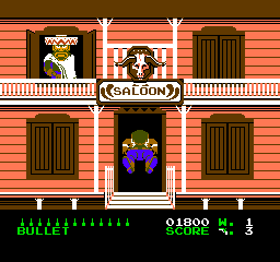 Wild Gunman (NES) screenshot: Or try to take on the entire gang...