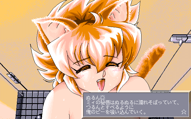 GaoGao! 1st: Radical Sequence (PC-98) screenshot: Close-up on Mi