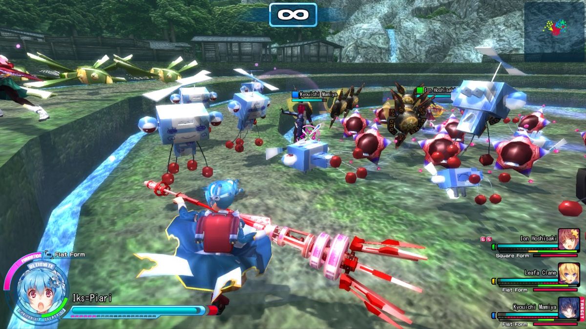 Magical Battle Festa (Windows) screenshot: Robots vs stars - magibots havenice designs
