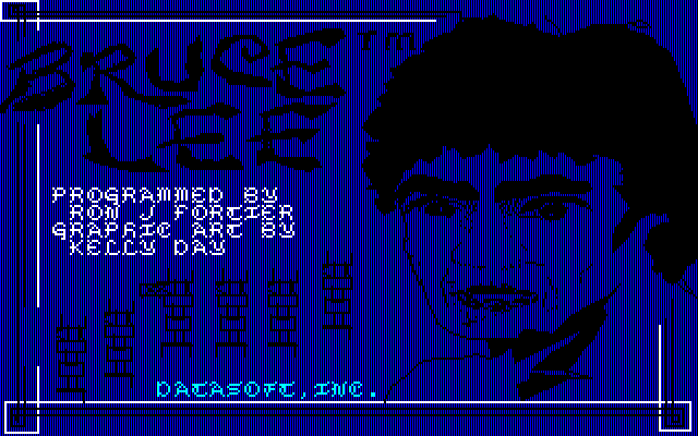 Bruce Lee (PC-88) screenshot: Title Screen