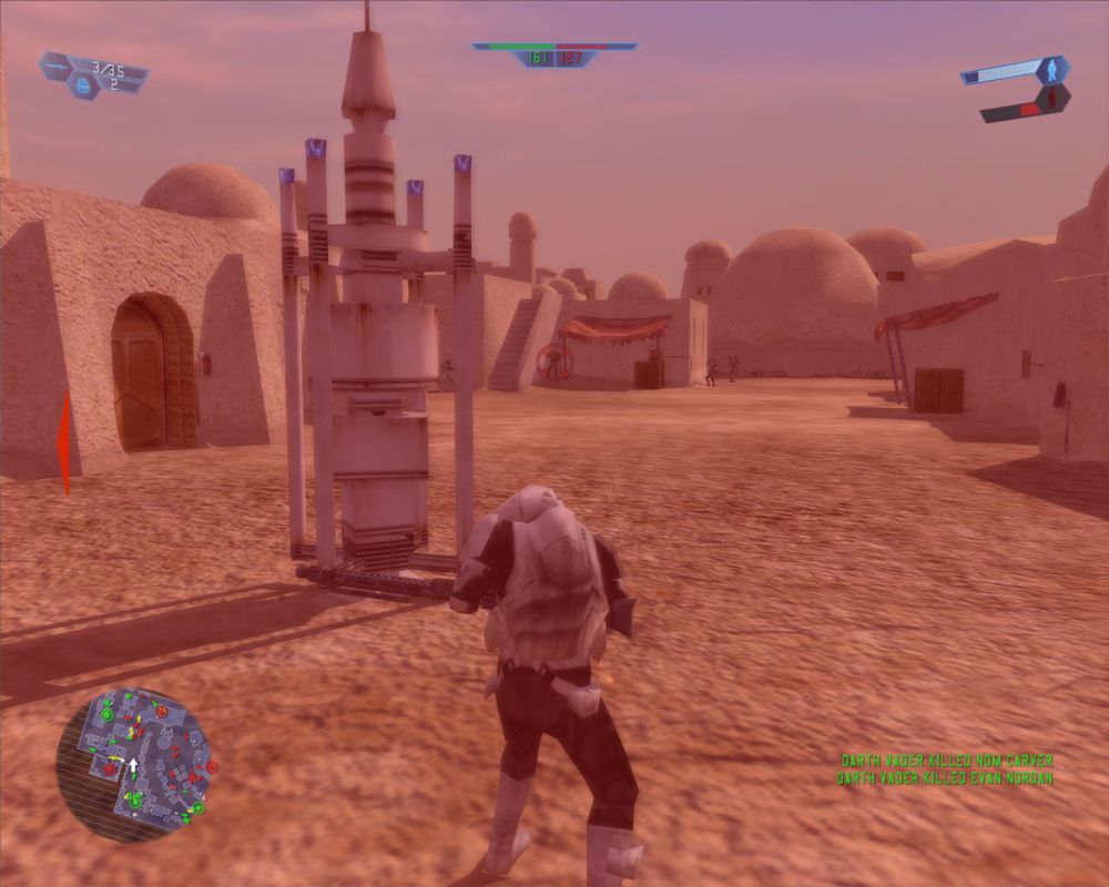 Star Wars: Battlefront (Windows) screenshot: Taking damage.