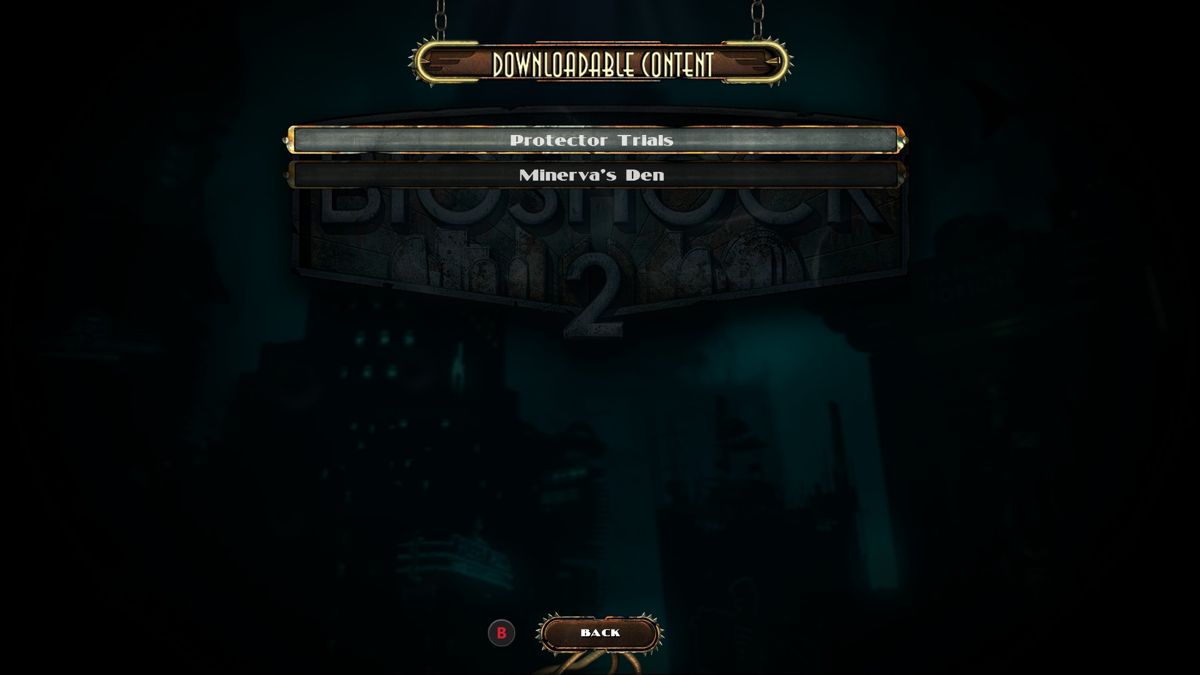 BioShock 2: Remastered (Windows) screenshot: DLC content.