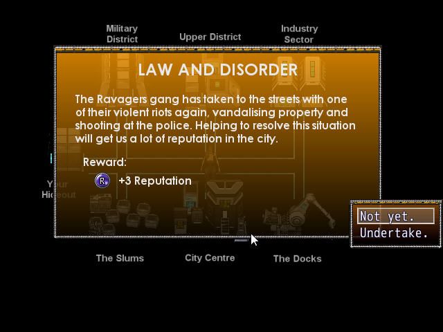 Outrage (Windows) screenshot: Mission