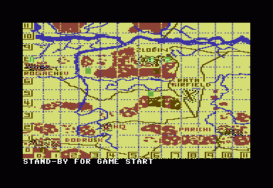 Dnieper River Line (Commodore 64) screenshot: Game begin 0400