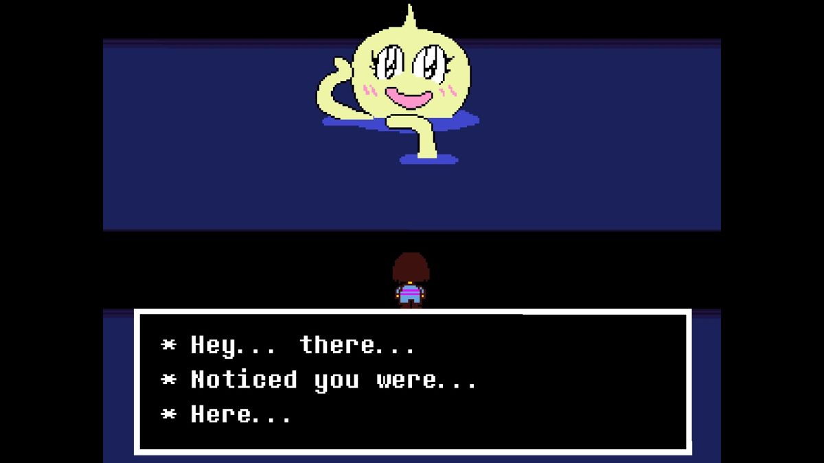 Undertale (Windows) screenshot: Maybe a homage to FF VI's octopus Ultros... that's what I think anyway.