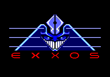 Purple Saturn Day (Amstrad CPC) screenshot: Exxos logo