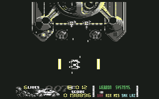 The Spy Who Loved Me (Commodore 64) screenshot: This enemy sub is really, really big!