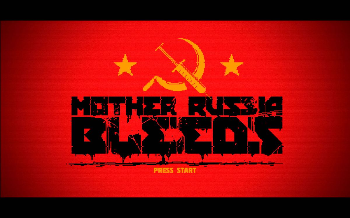 Mother Russia Bleeds (Windows) screenshot: Title screen