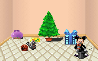 Mickey's Colors & Shapes (DOS) screenshot: Act 3 - Found the skunk