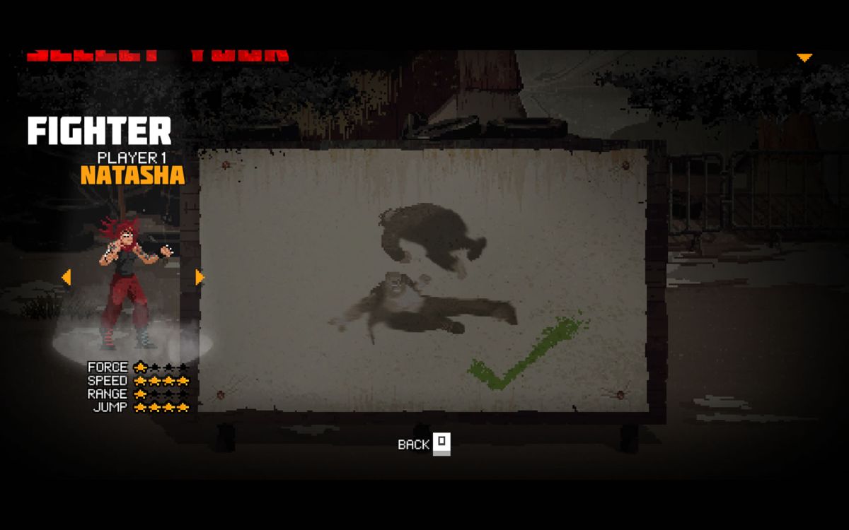 Mother Russia Bleeds (Windows) screenshot: Character selection