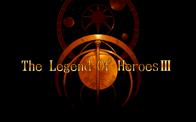 The Legend of Heroes III: Shiroki Majo (PC-98) screenshot: Title screen