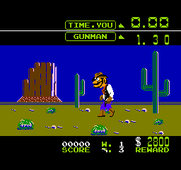 Screenshot of Wild Gunman (NES, 1984) - MobyGames