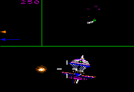 Star Trek: Strategic Operations Simulator (Apple II) screenshot: Your starbase is under attack!